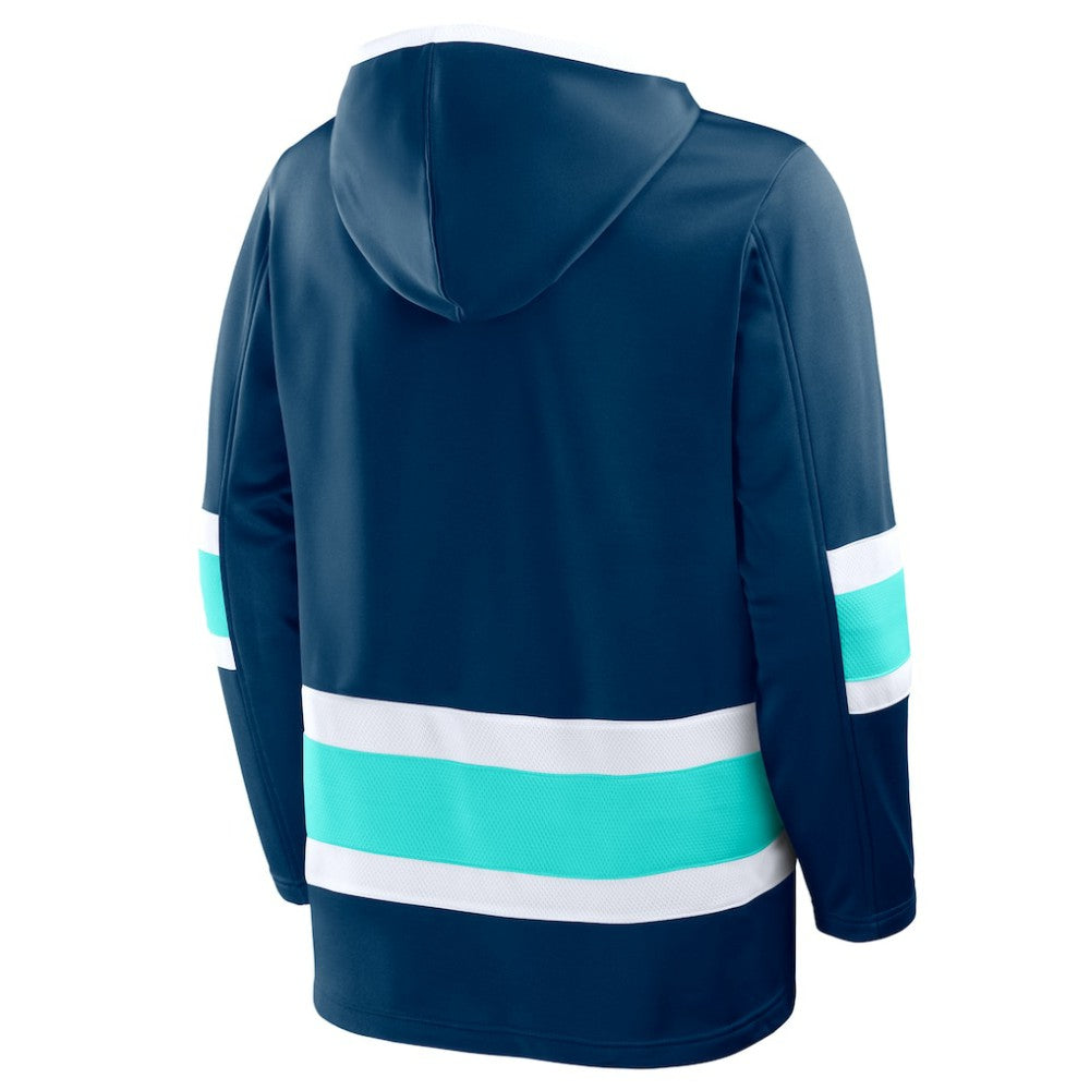 NHL Seattle Kraken Fanatics Prime Time Fleece Hoodie - Deep Sea Blue