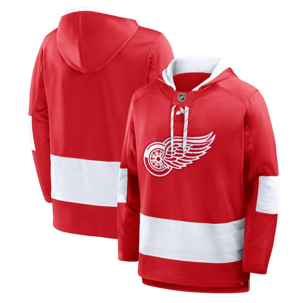 NHL Detroit Red Wings Fanatics Prime Time Fleece Hoodie - Red