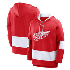 NHL Detroit Red Wings Fanatics Prime Time Fleece Hoodie - Red
