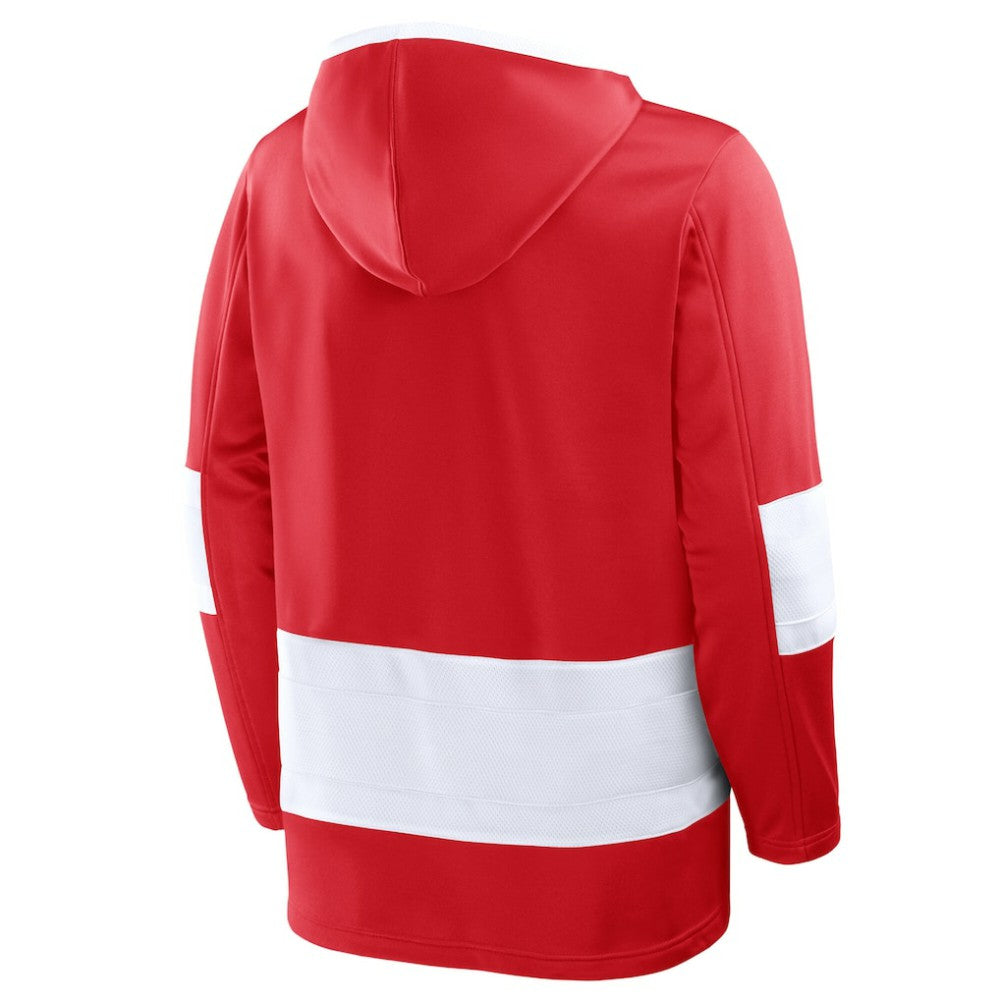 NHL Detroit Red Wings Fanatics Prime Time Fleece Hoodie - Red