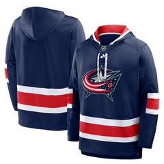 NHL Columbus Blue Jackets Fanatics Prime Time Fleece Hoodie - Navy