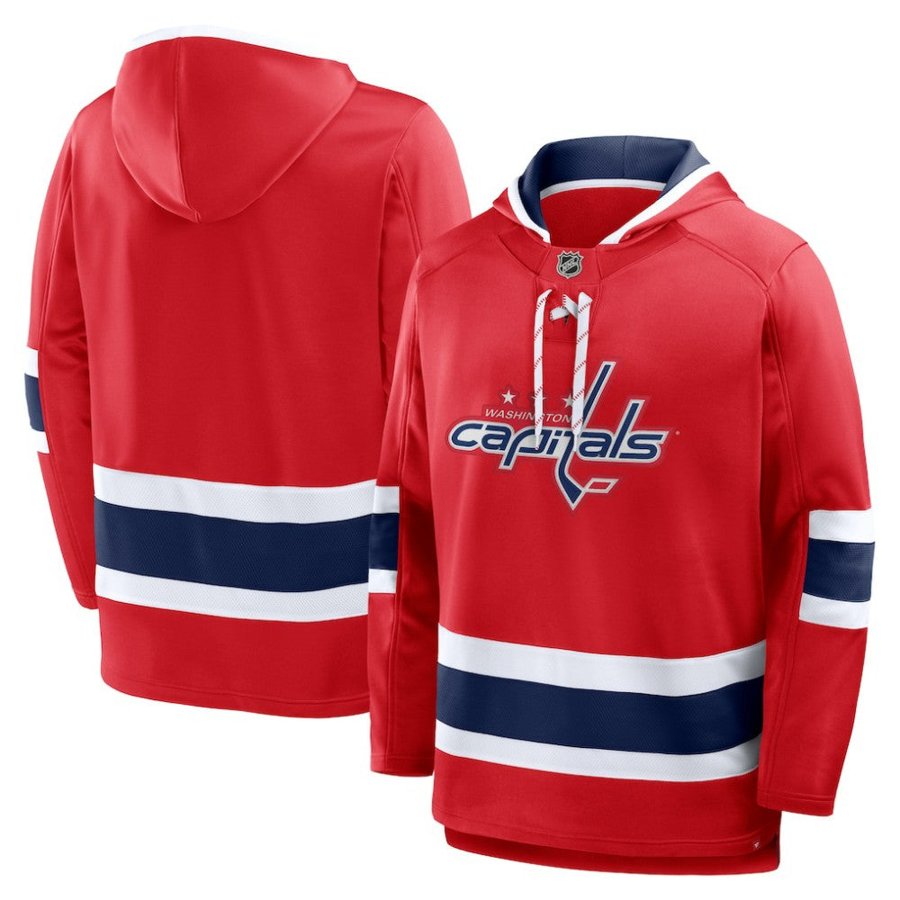 NHL Washington Capitals Fanatics Prime Time Fleece Hoodie - Red