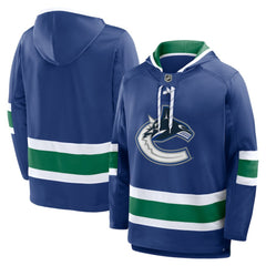 NHL Vancouver Canucks Fanatics Prime Time Fleece Hoodie - Blue