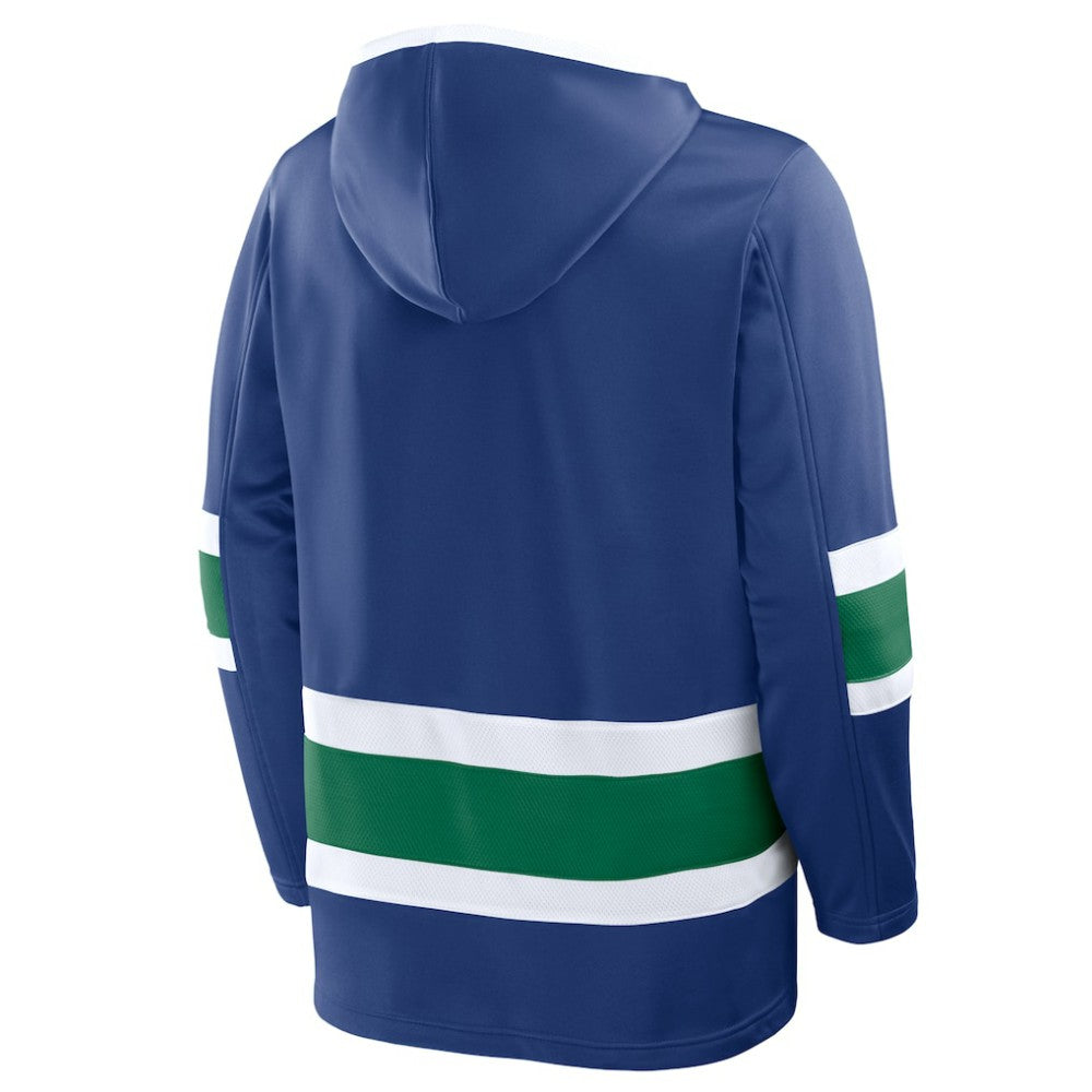 NHL Vancouver Canucks Fanatics Prime Time Fleece Hoodie - Blue