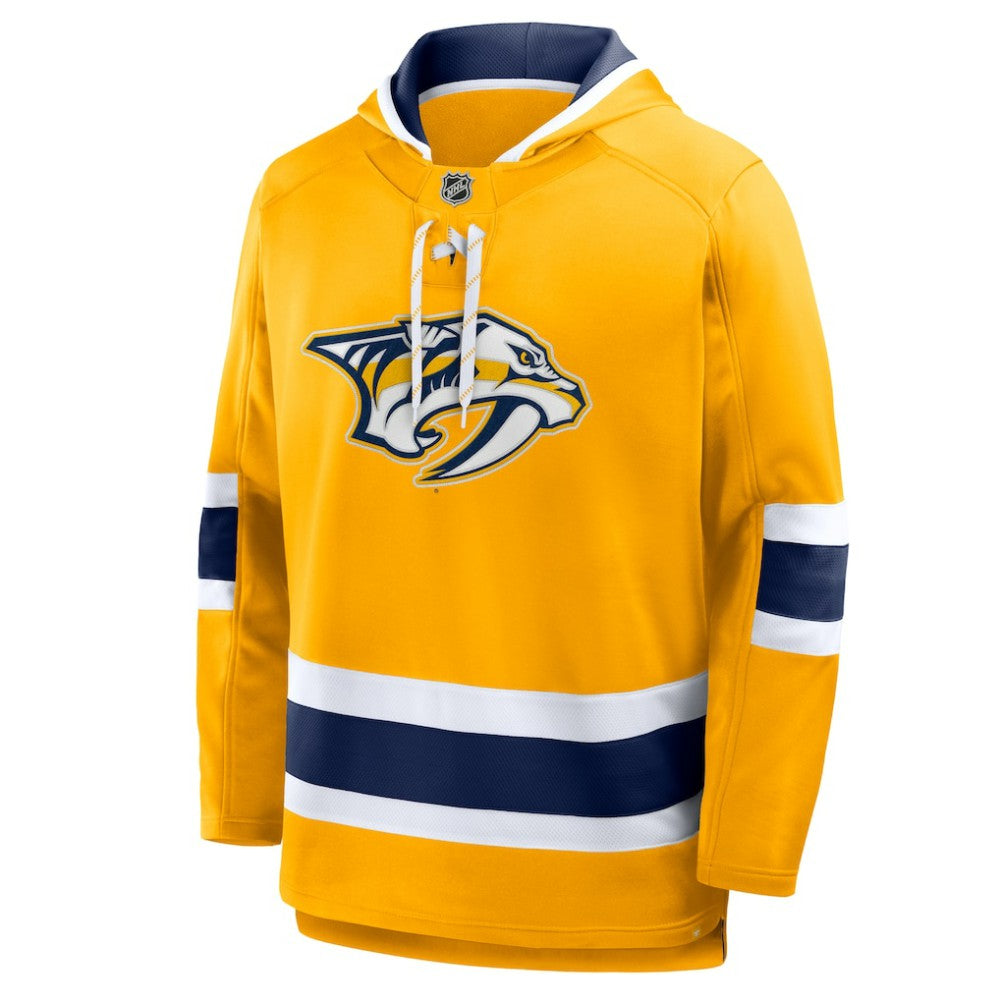 NHL Nashville Predators Fanatics Prime Time Fleece Hoodie - Gold