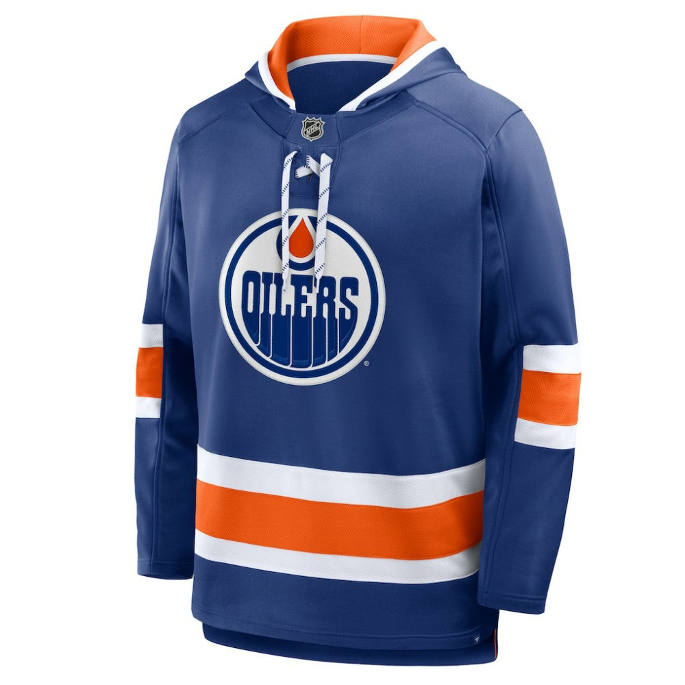 NHL Edmonton Oilers Fanatics Prime Time Fleece Hoodie - Royal