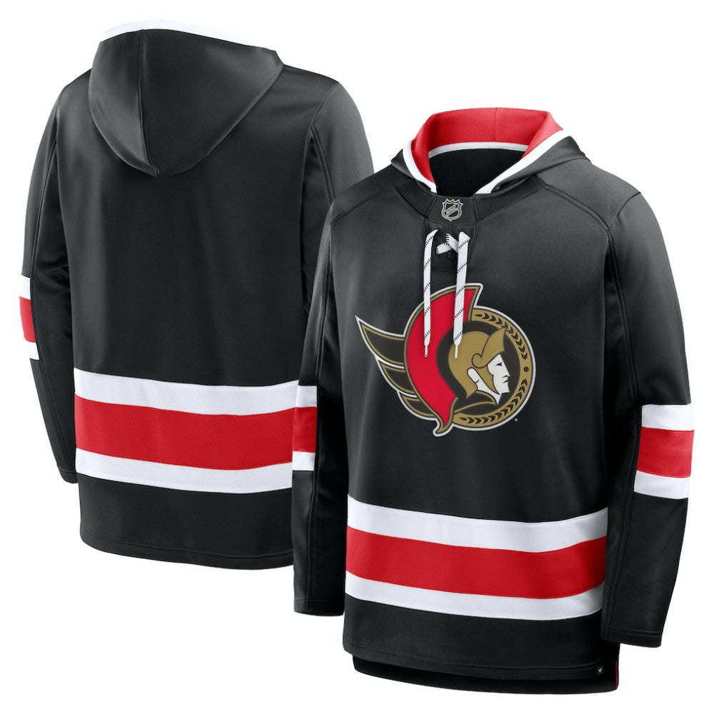 NHL Ottawa Senators Fanatics Prime Time Fleece Hoodie - Black