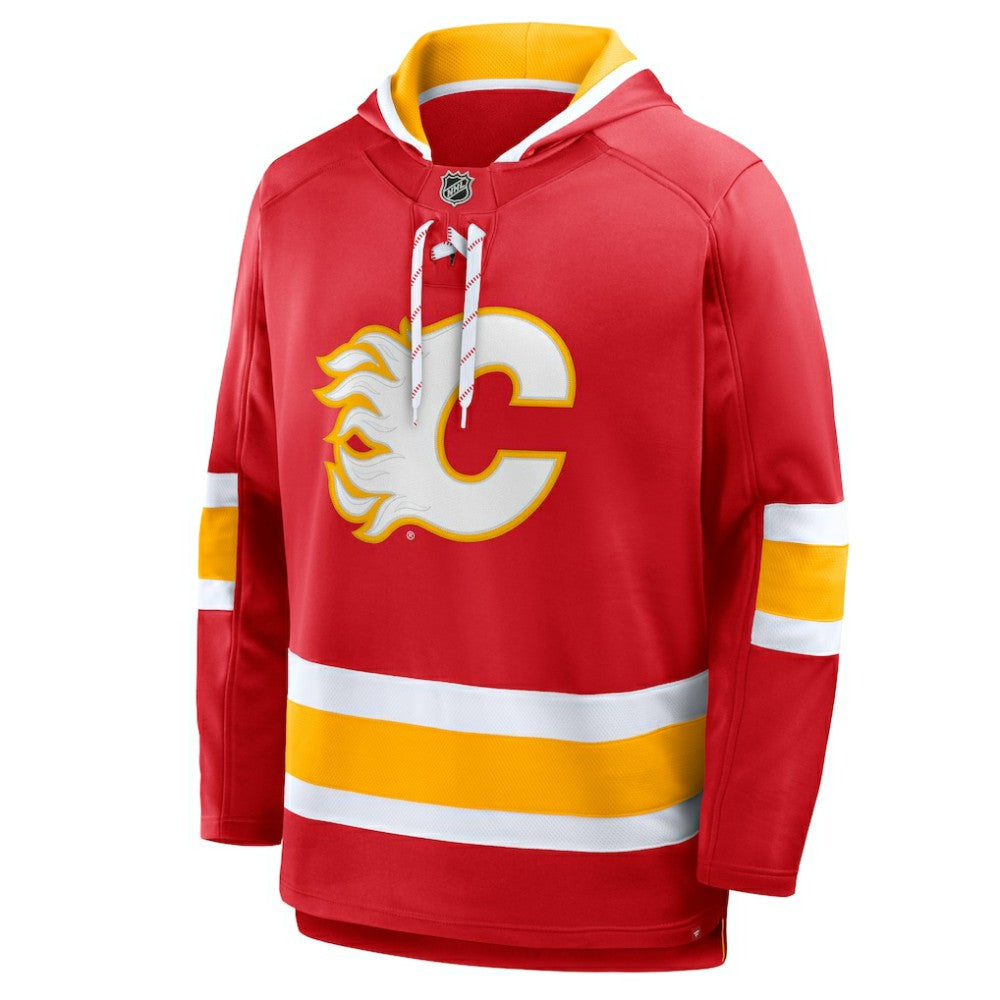 NHL Calgary Flames Fanatics Prime Time Fleece Hoodie - Red