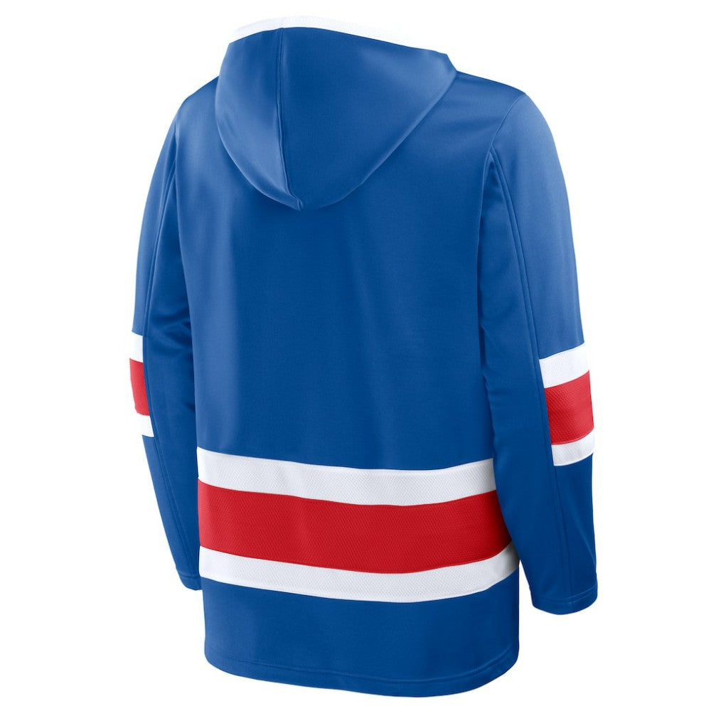 NHL New York Rangers Fanatics Prime Time Fleece Hoodie - Blue