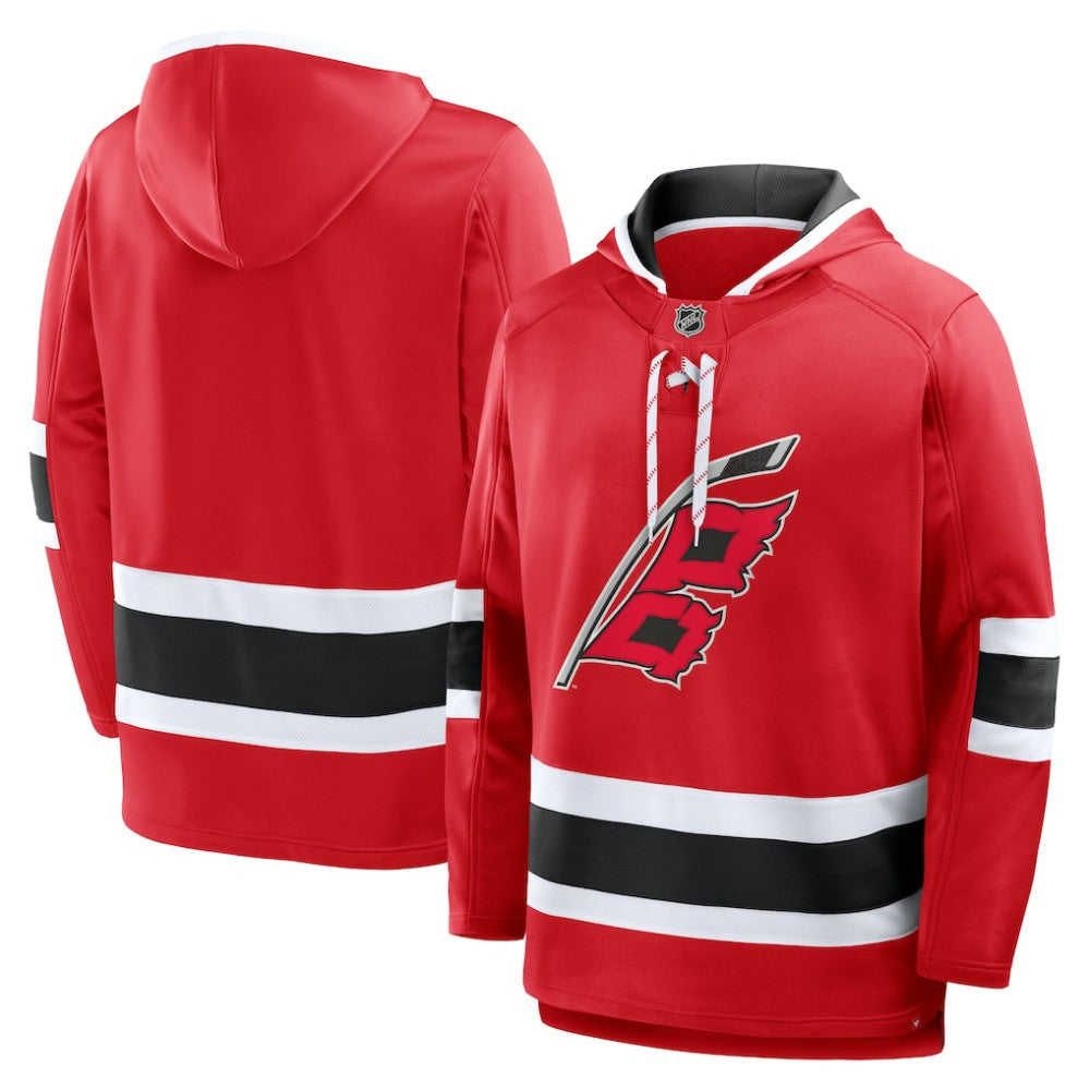 NHL Carolina Hurricanes Fanatics Prime Time Fleece Hoodie - Red