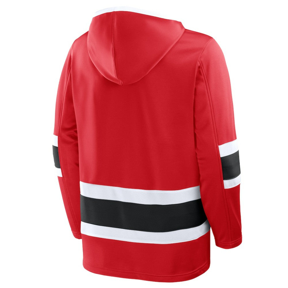 NHL Carolina Hurricanes Fanatics Prime Time Fleece Hoodie - Red