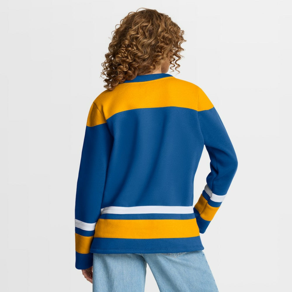 NHL St. Louis Blues Fanatics Women's Icing Long Sleeve Lace Up Sweatshirt - Blue