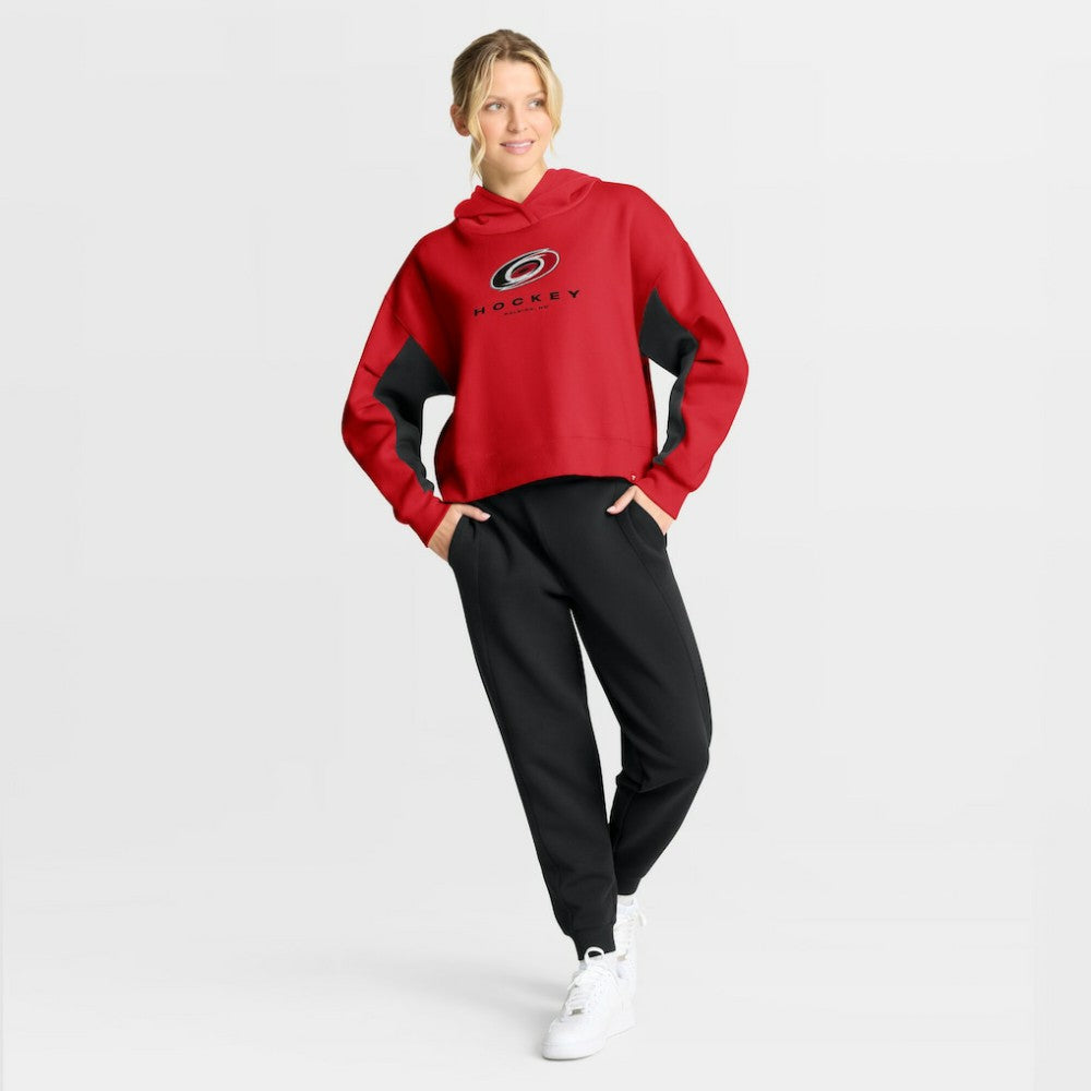 NHL Carolina Hurricanes Fanatics Women's Back Check Boxy Hoodie - Red