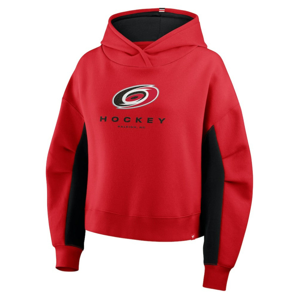 NHL Carolina Hurricanes Fanatics Women's Back Check Boxy Hoodie - Red