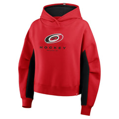 NHL Carolina Hurricanes Fanatics Women's Back Check Boxy Hoodie - Red