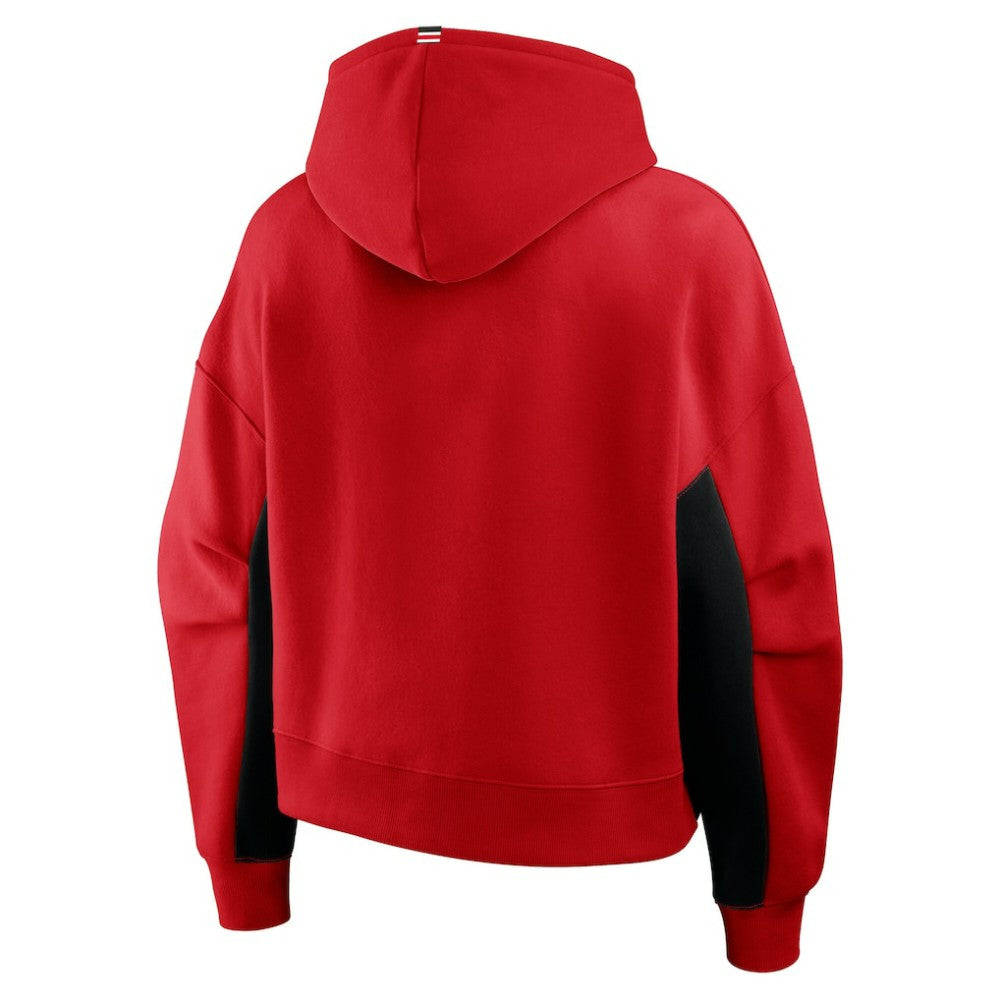 NHL Carolina Hurricanes Fanatics Women's Back Check Boxy Hoodie - Red
