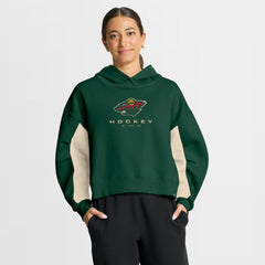 NHL Minnesota Wild Fanatics Women's Back Check Boxy Hoodie - Green