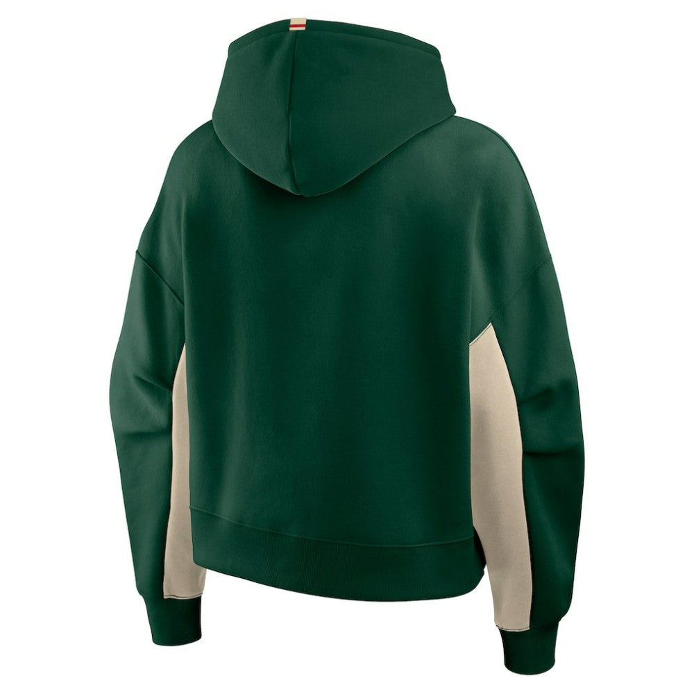 NHL Minnesota Wild Fanatics Women's Back Check Boxy Hoodie - Green