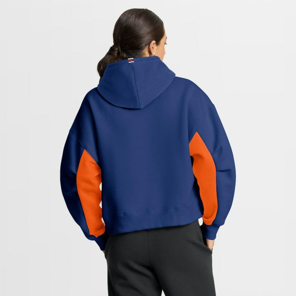 NHL Edmonton Oilers Fanatics Women's Back Check Boxy Hoodie - Royal
