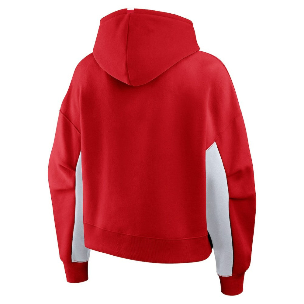 NHL Detroit Red Wings Fanatics Women's Back Check Boxy Hoodie - Red