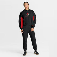 NHL Ottawa Senators Fanatics Women's Back Check Boxy Hoodie - Black