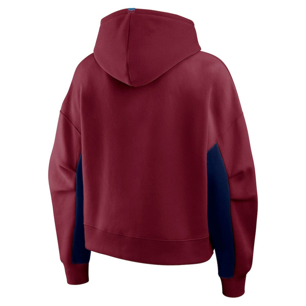NHL Colorado Avalanche Fanatics Women's Back Check Boxy Hoodie - Burgundy