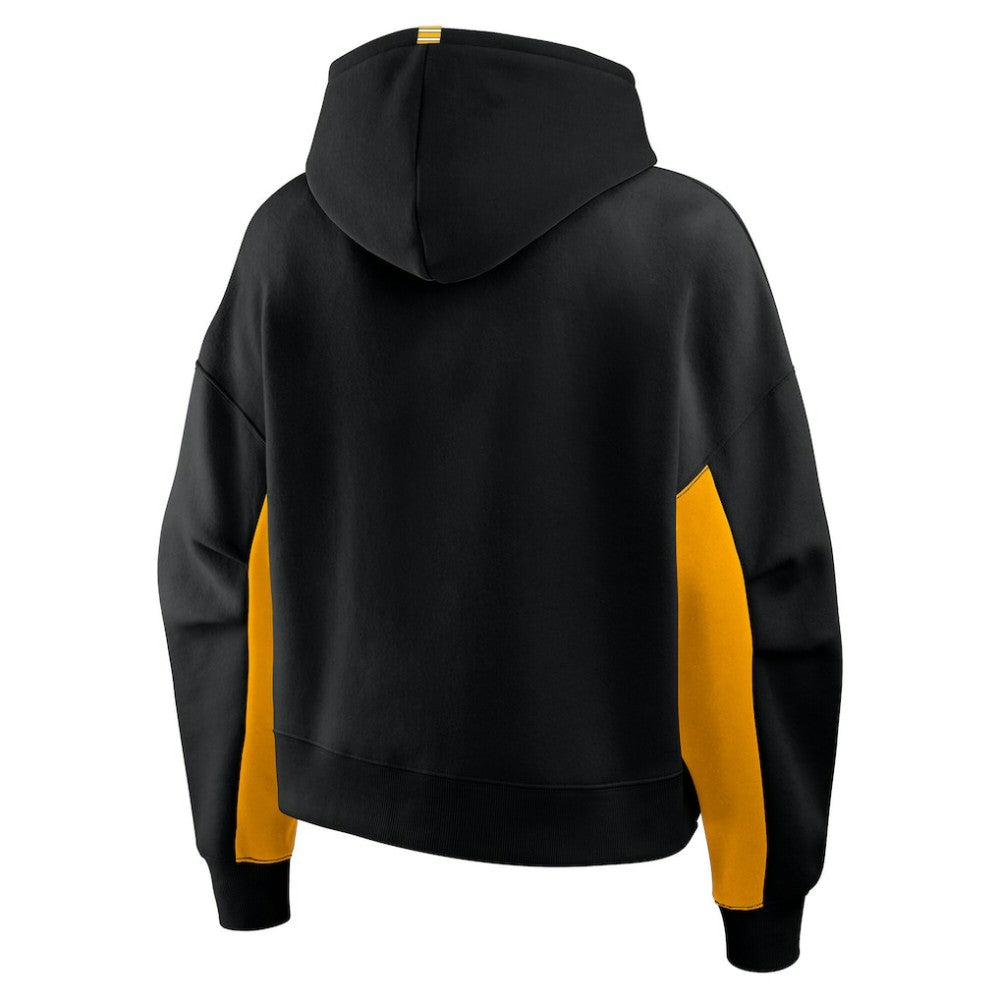 NHL Boston Bruins Fanatics Women's Back Check Boxy Hoodie - Black