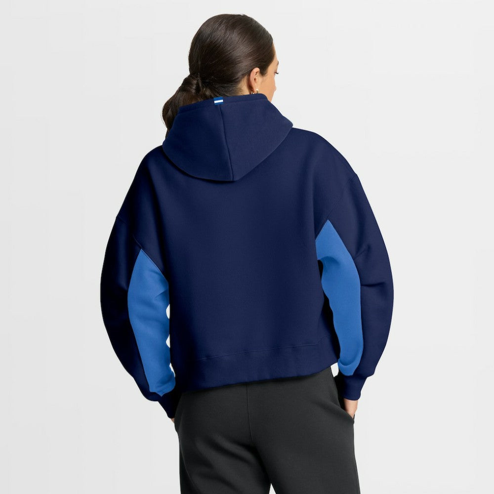 NHL Winnipeg Jets Fanatics Women's Back Check Boxy Hoodie - Navy