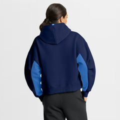 NHL Winnipeg Jets Fanatics Women's Back Check Boxy Hoodie - Navy