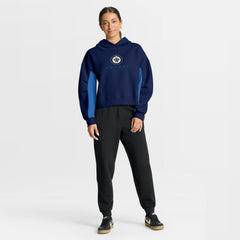 NHL Winnipeg Jets Fanatics Women's Back Check Boxy Hoodie - Navy
