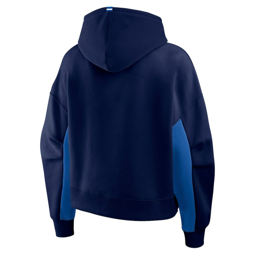 NHL Winnipeg Jets Fanatics Women's Back Check Boxy Hoodie - Navy