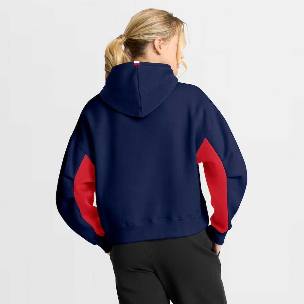 NHL Columbus Blue Jackets Fanatics Women's Back Check Boxy Hoodie - Navy