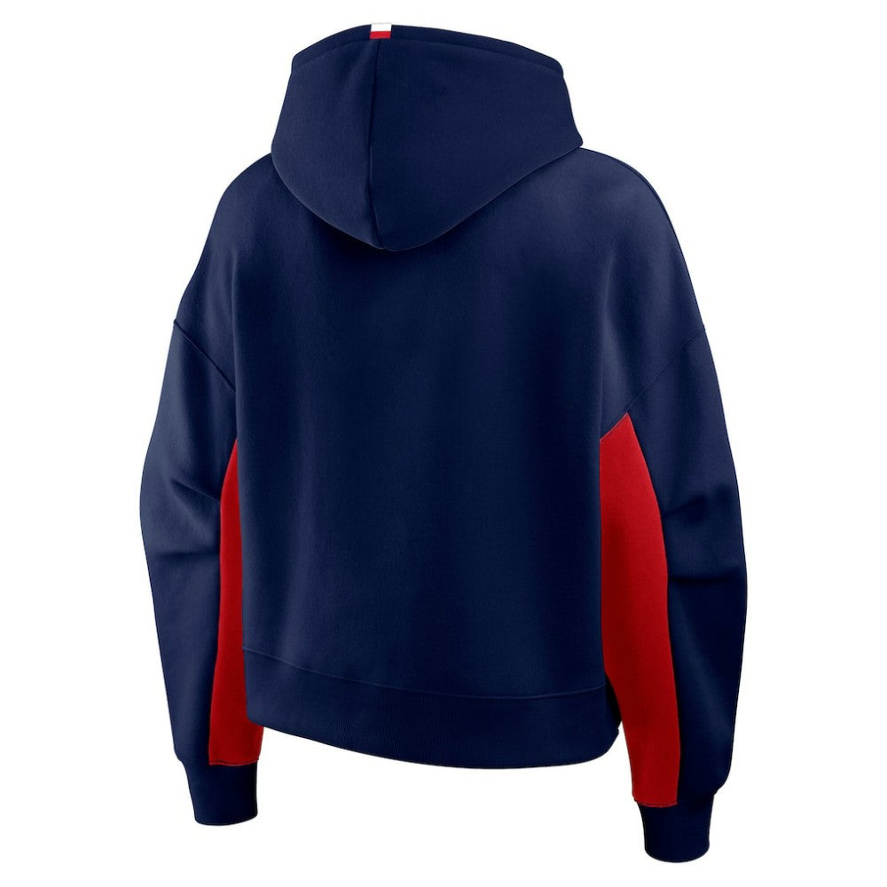 NHL Columbus Blue Jackets Fanatics Women's Back Check Boxy Hoodie - Navy