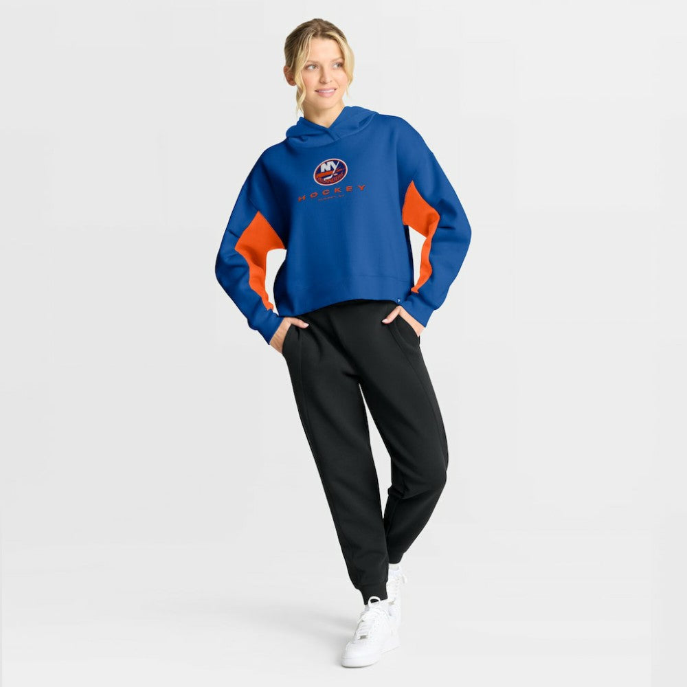 NHL New York Islanders Fanatics Women's Back Check Boxy Hoodie - Royal