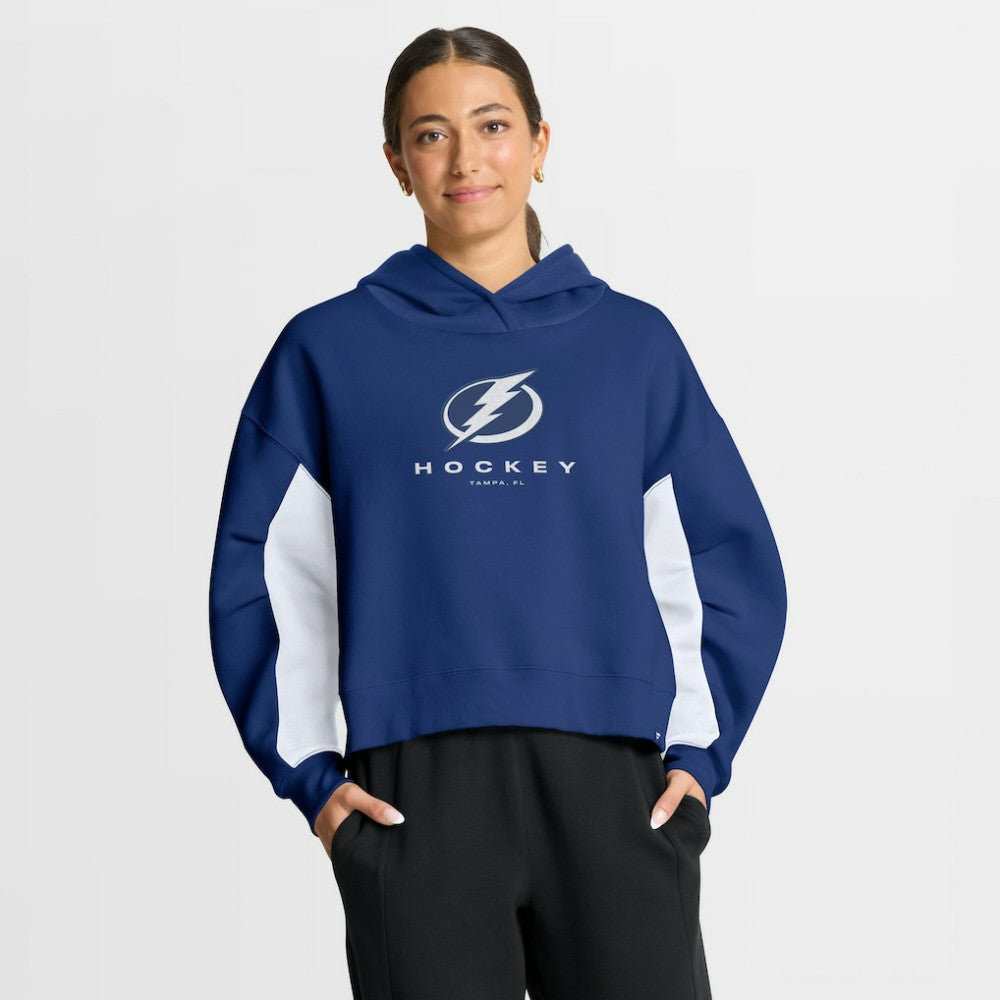 NHL Tampa Bay Lightning Fanatics Women's Back Check Boxy Hoodie - Blue