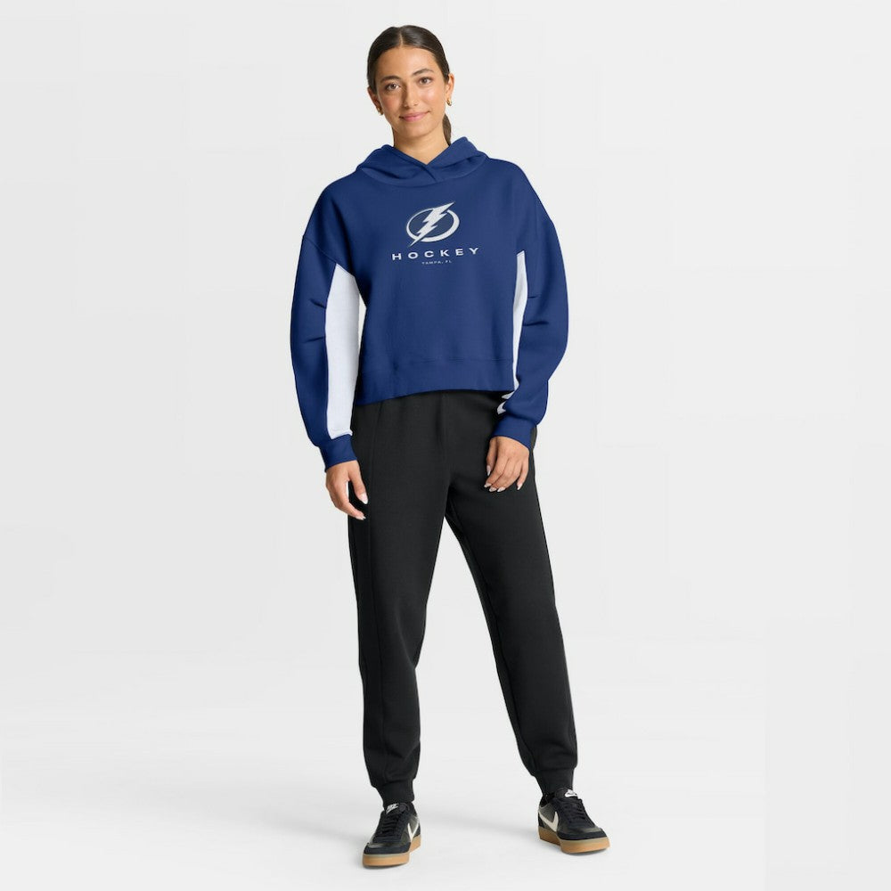NHL Tampa Bay Lightning Fanatics Women's Back Check Boxy Hoodie - Blue