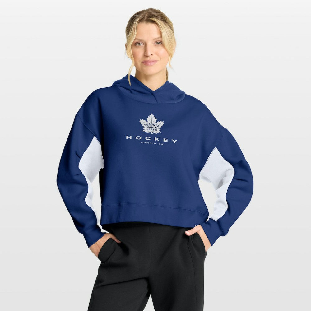 NHL Toronto Maple Leafs Fanatics Women's Back Check Boxy Hoodie - Blue