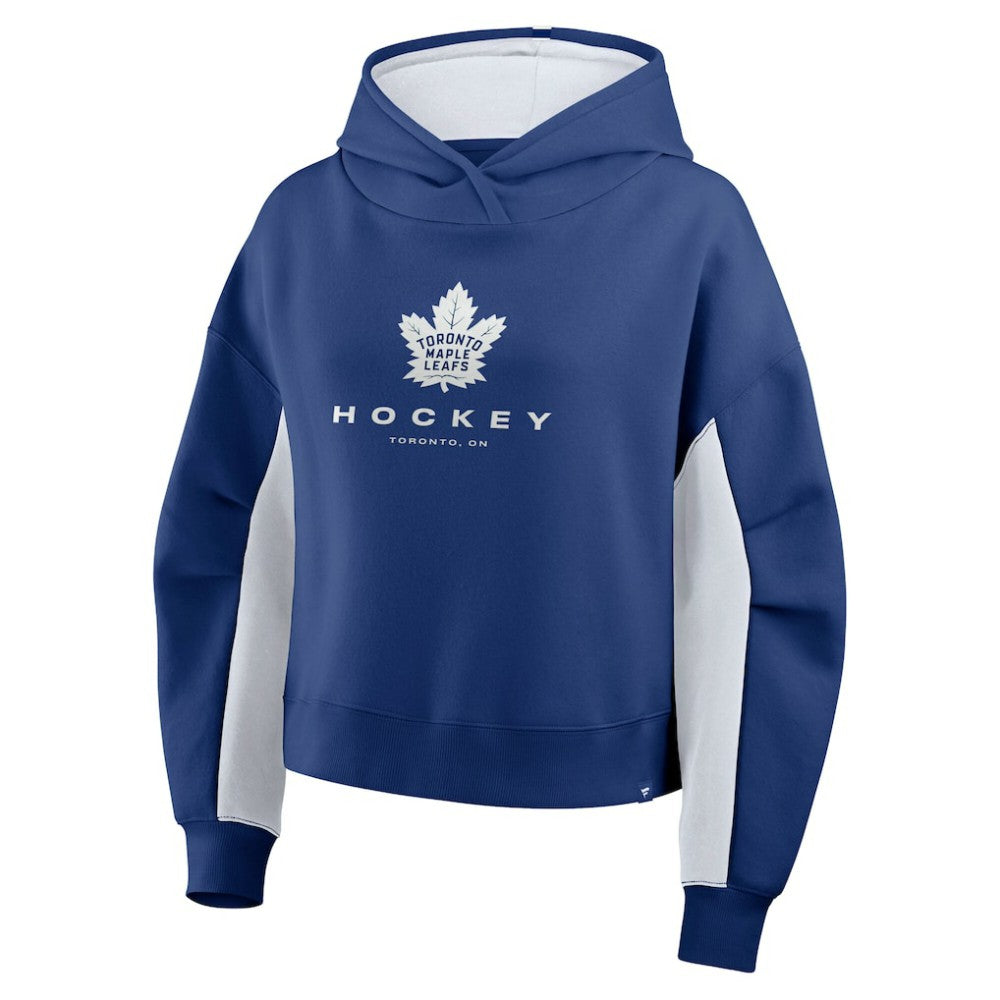 NHL Toronto Maple Leafs Fanatics Women's Back Check Boxy Hoodie - Blue