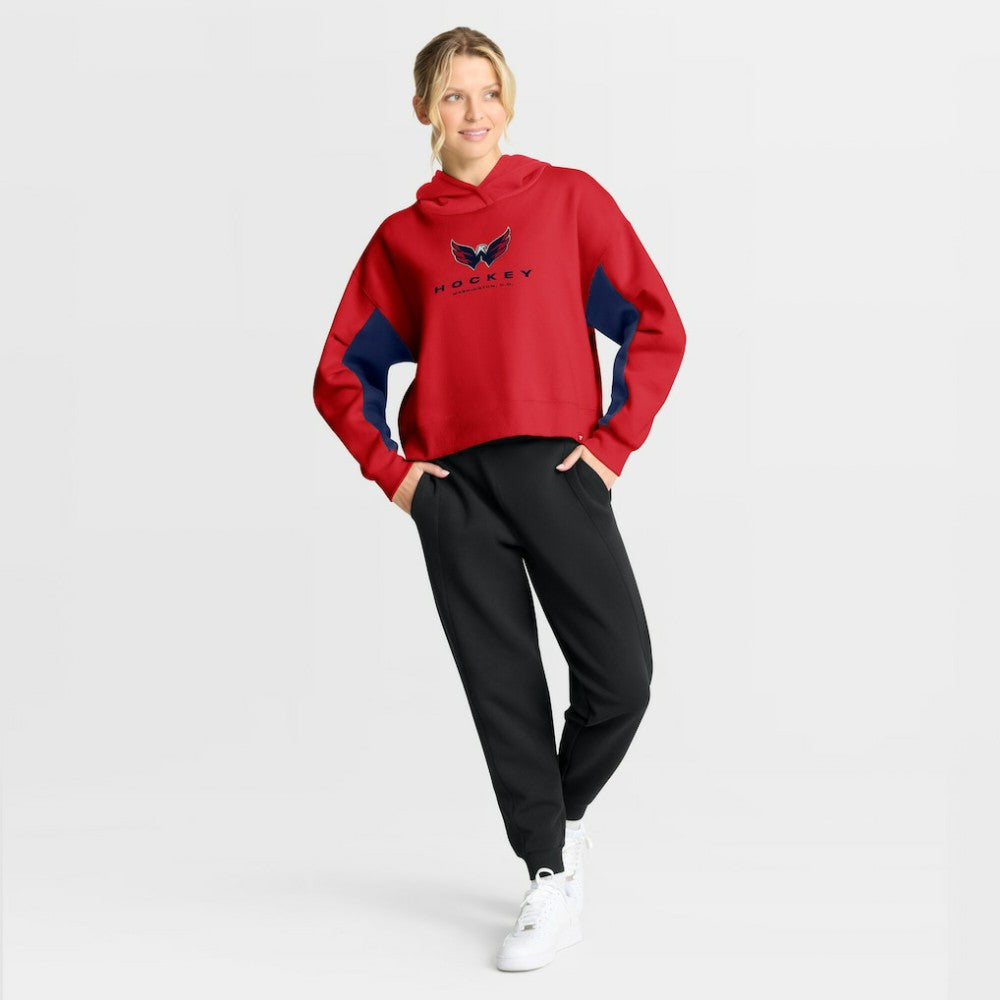 NHL Washington Capitals Fanatics Women's Back Check Boxy Hoodie - Red