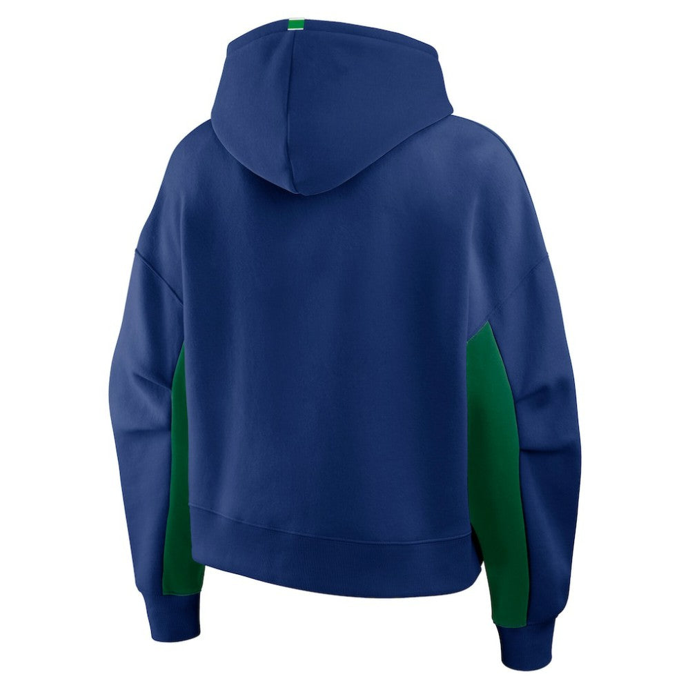 NHL Vancouver Canucks Fanatics Women's Back Check Boxy Hoodie - Blue