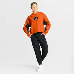 NHL Philadelphia Flyers Fanatics Women's Back Check Boxy Hoodie - Orange