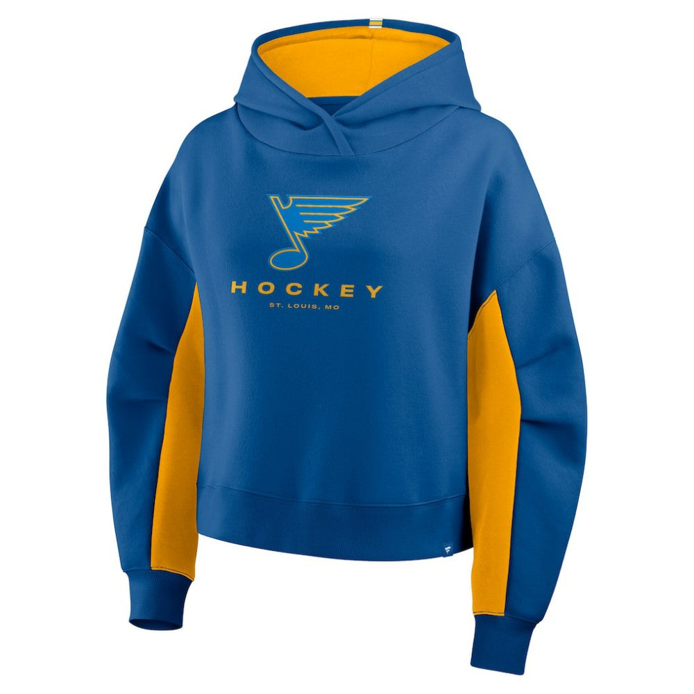 NHL St. Louis Blues Fanatics Women's Back Check Boxy Hoodie - Blue