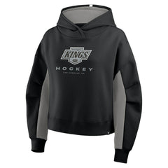 NHL Los Angeles Kings Fanatics Women's Back Check Boxy Hoodie - Black