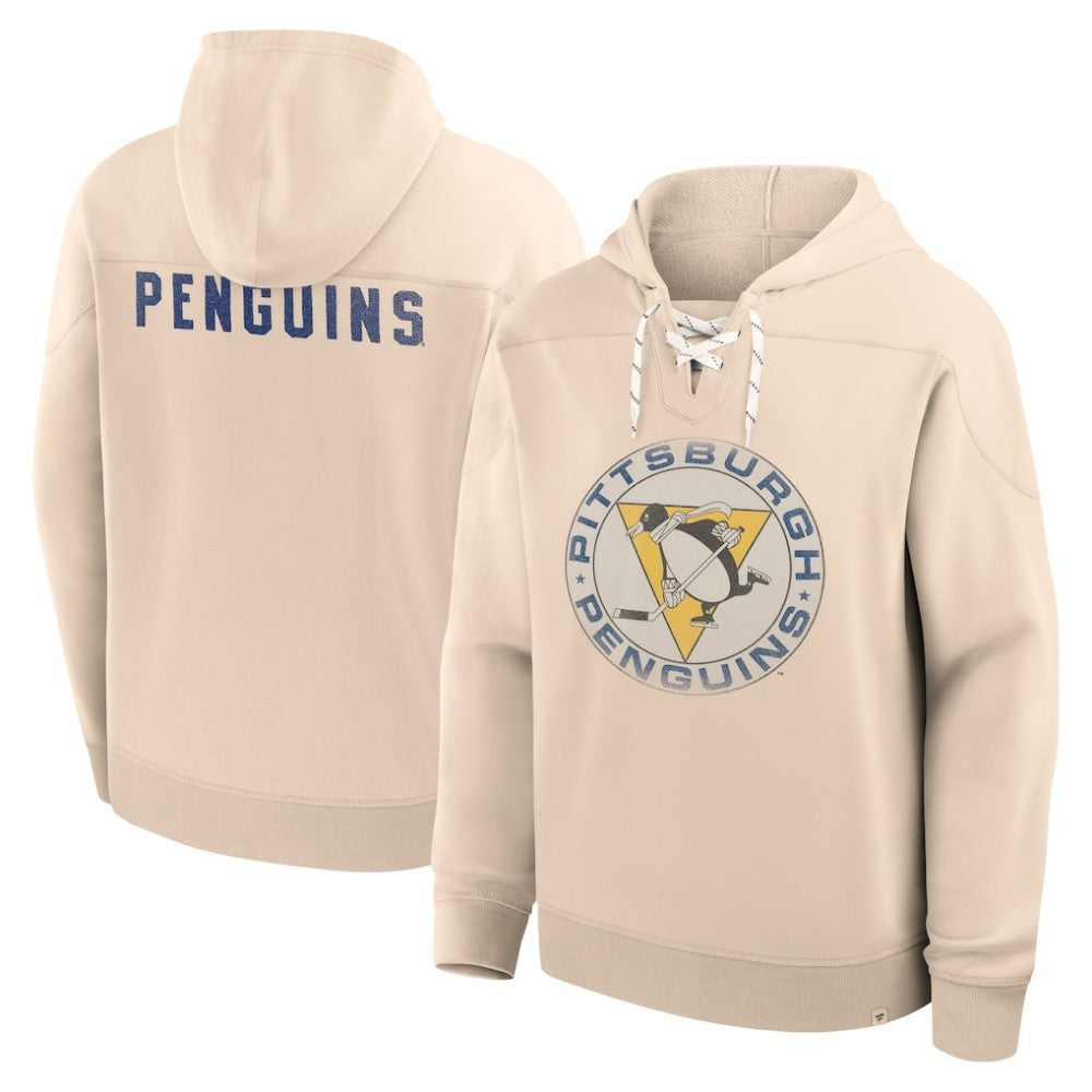 NHL Pittsburgh Penguins Fanatics Vintage Hoodie - Cream