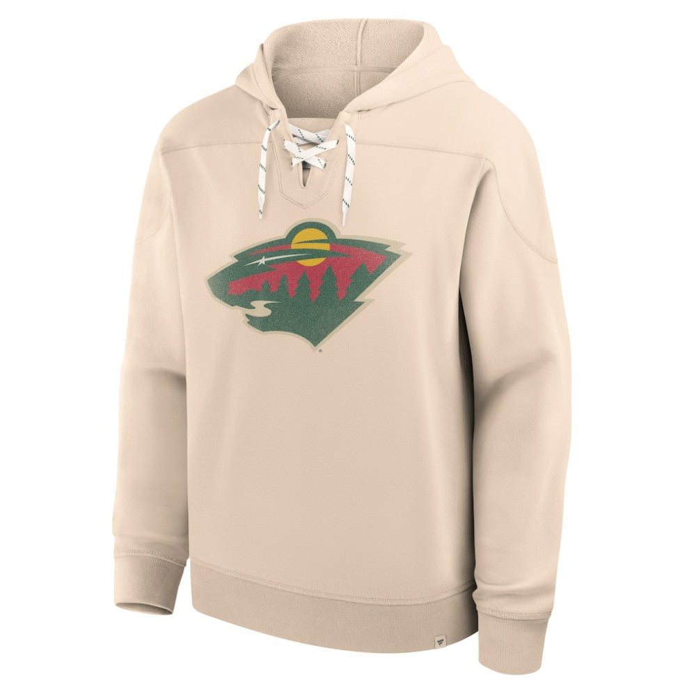 NHL Minnesota Wild Fanatics Vintage Hoodie - Cream
