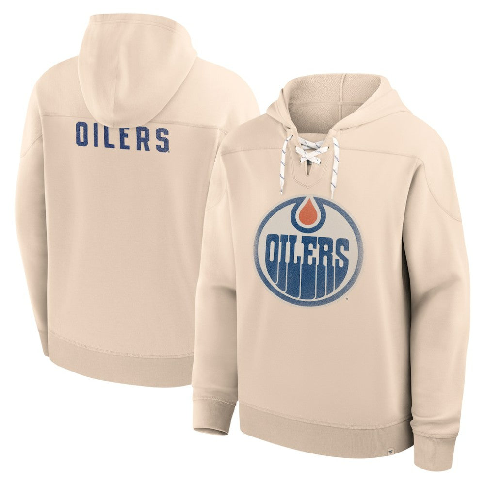 NHL Edmonton Oilers Fanatics Vintage Hoodie - Cream