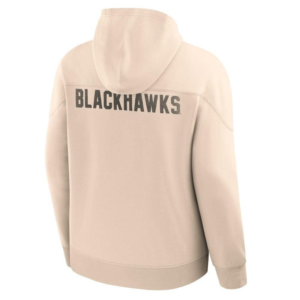 NHL Chicago Blackhawks Fanatics Vintage Hoodie - Cream