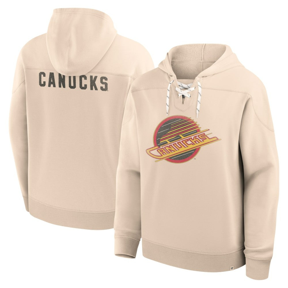 NHL Vancouver Canucks Fanatics Vintage Hoodie - Cream
