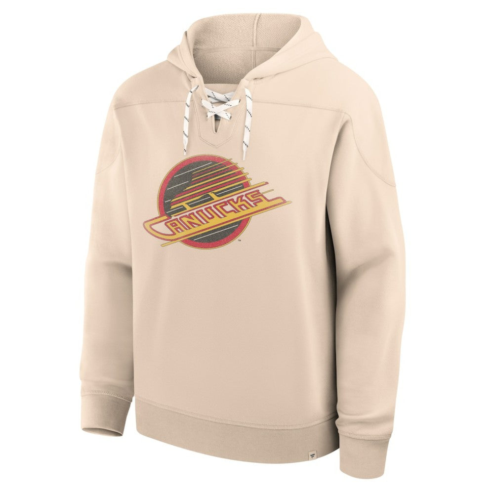 NHL Vancouver Canucks Fanatics Vintage Hoodie - Cream