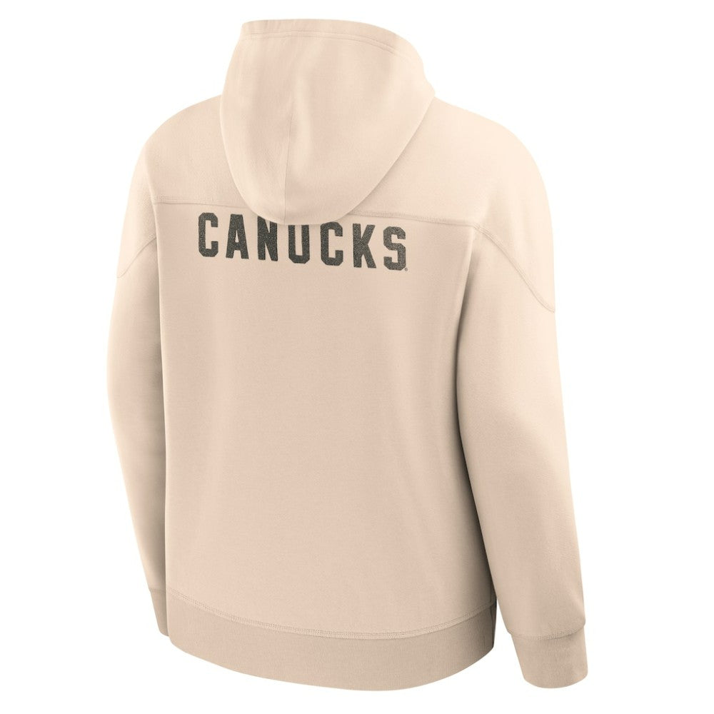 NHL Vancouver Canucks Fanatics Vintage Hoodie - Cream